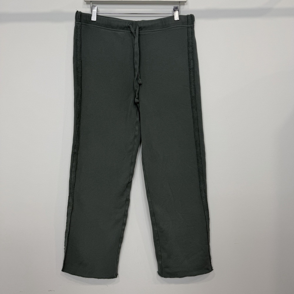 Frank & Eileen Bella Triple Fleece Sweatpants Green M Minimalist Quiet Luxury